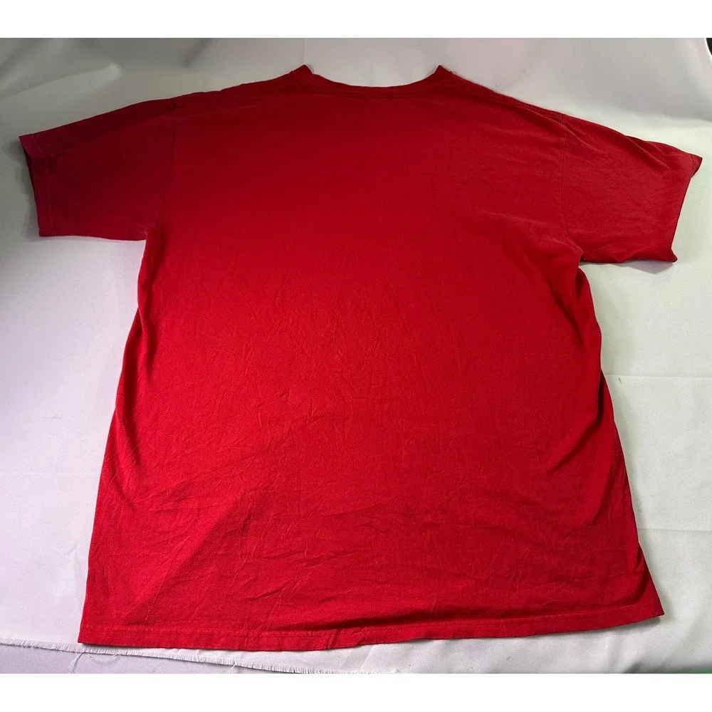 VTG Nike Team Ohio State Buckeyes‎ T-Shirt XL Center Swoosh Red Distressed Y2K
